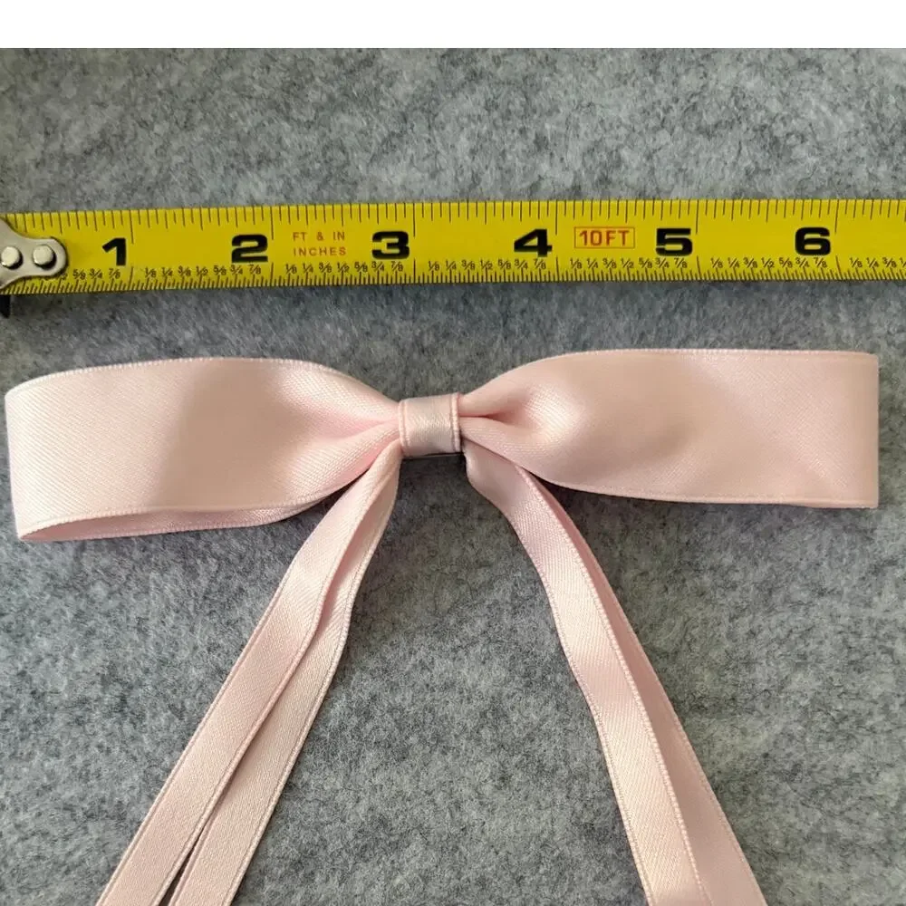 SHASHI REVOLVE NWOT The Girlie Bow Satin Petal Pink Preppy Cottagecore